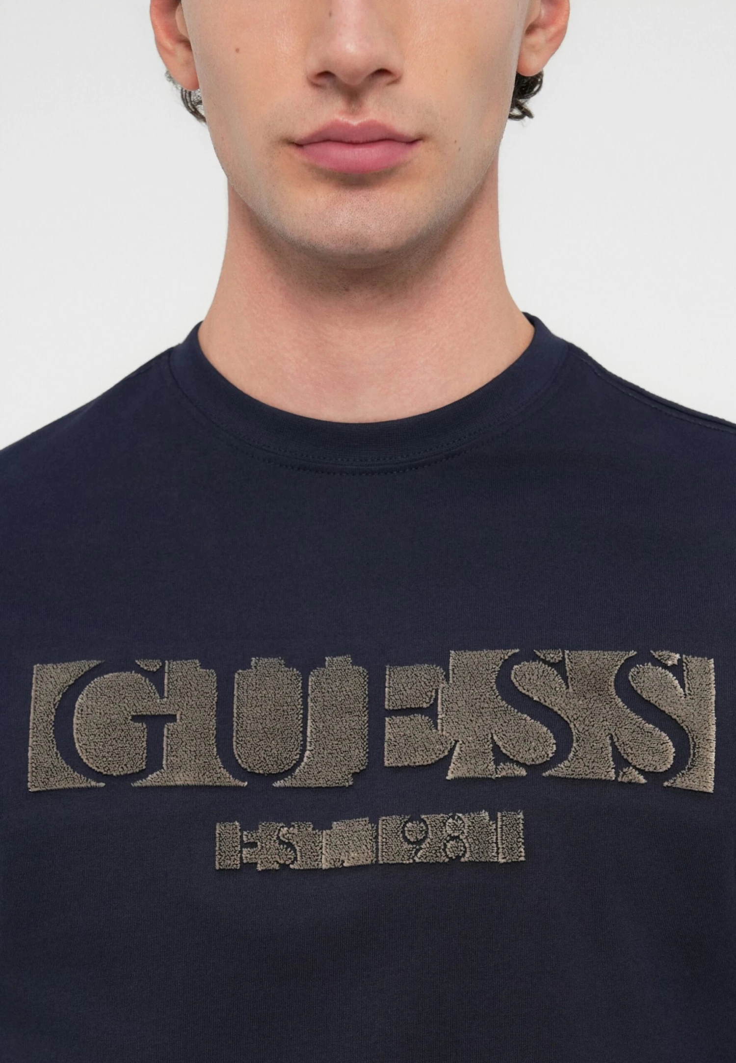 Guess LOGO FLOCK TEE - Long Sleeved Top - Smart Blue 6 Guess LOGO FLOCK TEE - Long Sleeved Top - Smart Blue - Image 6