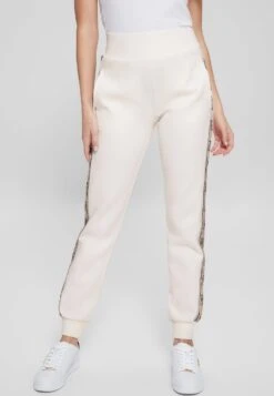Guess BRITNEY JOGGER - Tracksuit Bottoms - Bianco