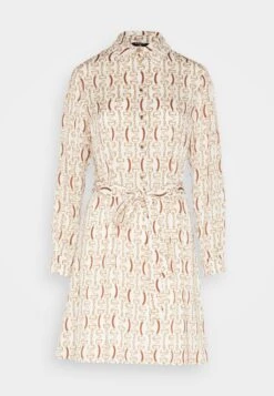 Monogram - Shirt Dress - White/Gold -Guess Clothing Sale 574d7825e36246969dea032194073cb3