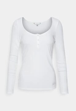 Guess Karlee Henley- Long Sleeved Top - Pure White