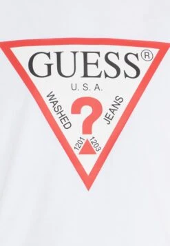 Guess Original Logo Tee - Print T-Shirt - Pure White -Guess Clothing Sale 57b56d7019134371a78fb8c4c24d0d98