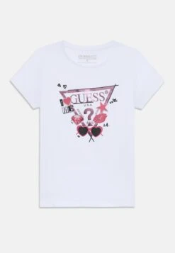 Guess JUNIOR - Print T-shirt - Candy Pink -Guess Clothing Sale 5971cfe50c354350ba713049d1c0f1c7