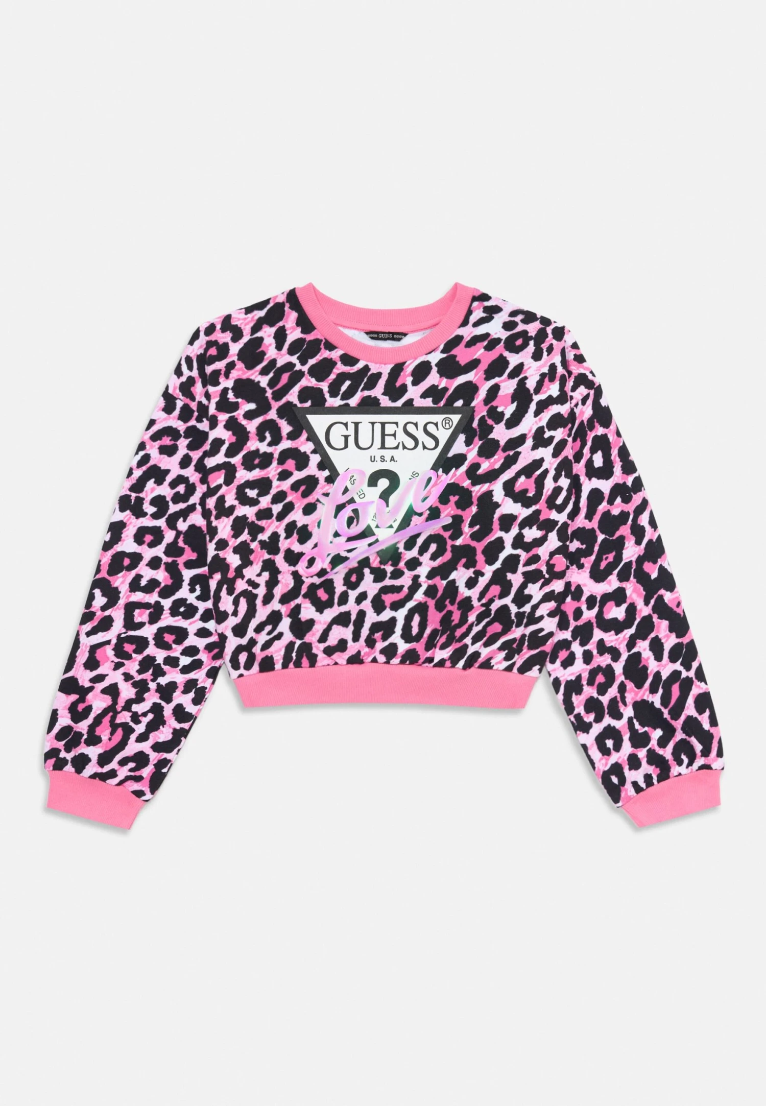 Guess JUNIOR CROP ACTIVE - Sweatshirt - Pink 1 Guess JUNIOR CROP ACTIVE - Sweatshirt - Pink