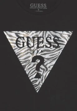 Guess Print T-Shirt - Jet Black -Guess Clothing Sale 5af54ee92bb5432a842ca890ed19b907