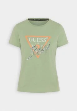 Guess Icon Tee - Print T-Shirt - Green Aventurine -Guess Clothing Sale 5bb28cb4b9d24559b2e72ce996db1472