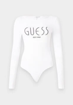 Guess NEVA HOTFIX LOGO BODY - Long Sleeved Top - Pure White -Guess Clothing Sale 5bda68677b5e42acb6efe42fe34fe404