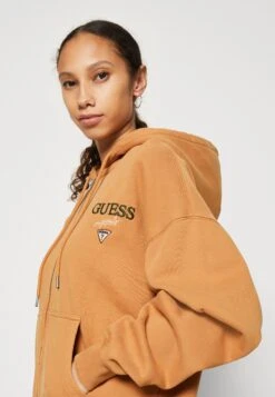 Go Washed Zip Up Hoodi - Zip-Up Sweatshirt - Tobacco Brown/Multi -Guess Clothing Sale 5ccf8da736b84561bea58186c8119ff6