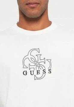 Guess BASIC QUATTRO TEE - Print T-shirt - Pure White -Guess Clothing Sale 5d32cadb865046ee8c61796779a6aa73
