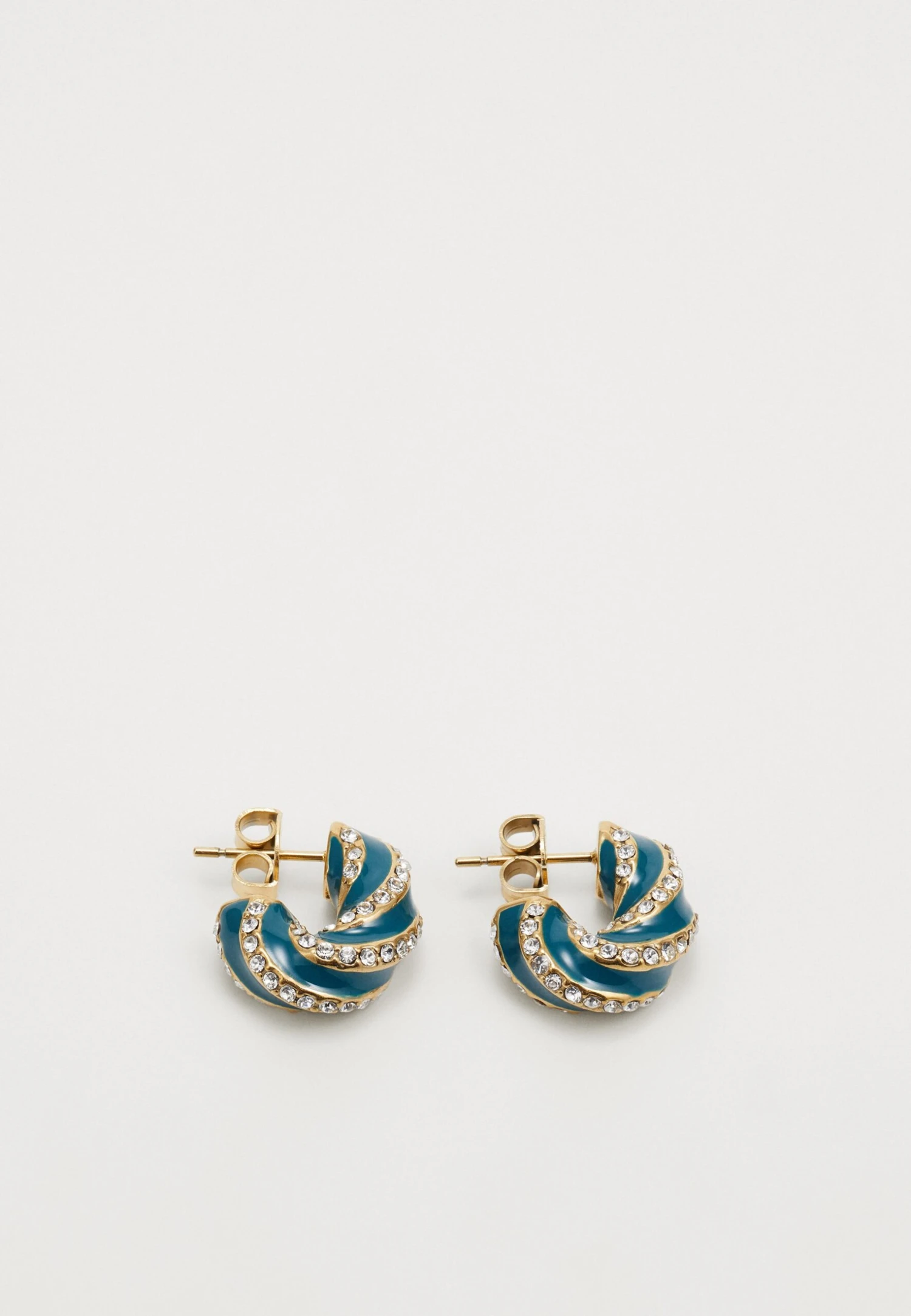 Guess LE MIRAGE - Earrings - Yellow Gold-coloured/petrol 1 Guess LE MIRAGE - Earrings - Yellow Gold-coloured/petrol