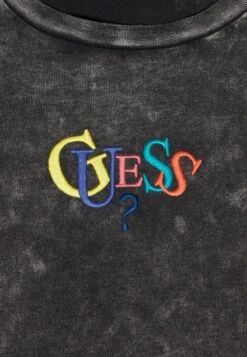 Aimee Classic Logo- Long Sleeved Top - Jet Black Multi -Guess Clothing Sale 5dfc79ff592a44c9a5527f3a2a199abf