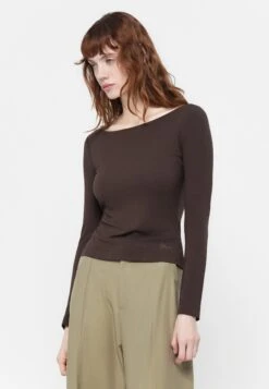 Guess BOAT BASIC - Long Sleeved Top - Regal Brown -Guess Clothing Sale 5e2787b578994fef962c8440ae5ec2a0