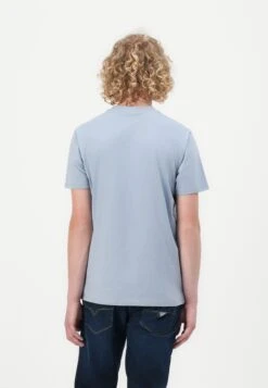 Guess EMBROIDERY LOGO - Print T-shirt - Nimbus Blue