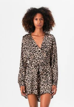 Guess MALORIE BELTED SHORT ROMPER - Jumpsuit - Brown