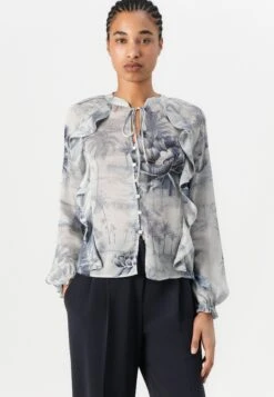 Guess NEW JOSETTE - Button-down Blouse - Indigo Tropical -Guess Clothing Sale 5e7be0976e0646feb273642f106b2204