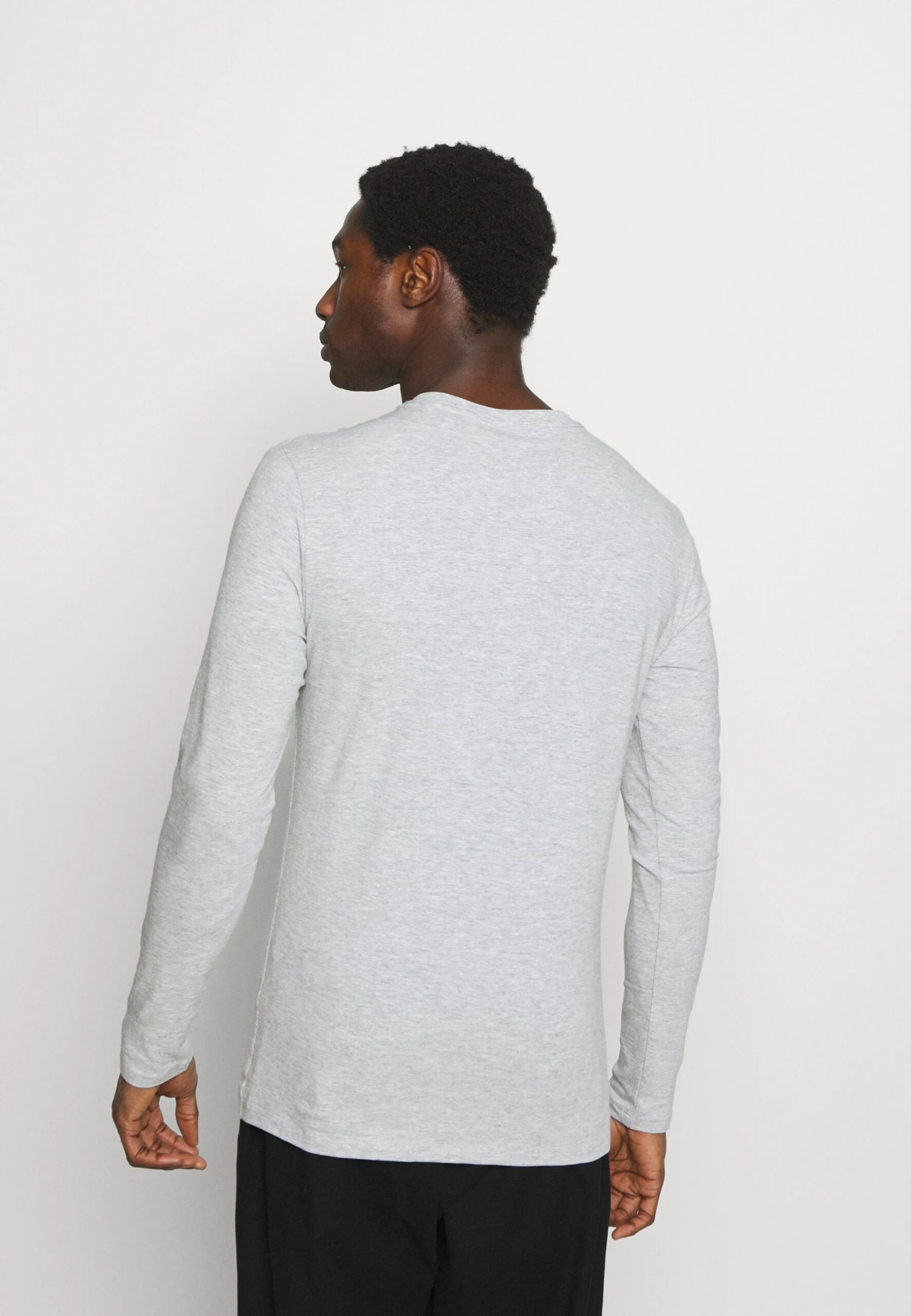 Guess Core- Long Sleeved Top - Stone Heather Grey 3 Guess Core- Long Sleeved Top - Stone Heather Grey - Image 3