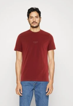 Guess Aidy Cn Ss - Basic T-Shirt - Dark Jam Red