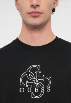 Guess BASIC QUATTRO TEE - Print T-shirt - Jet Black 13 Guess BASIC QUATTRO TEE - Print T-shirt - Jet Black -Guess Clothing Sale 5f86aff5e42540c19b78b94c81aab96f