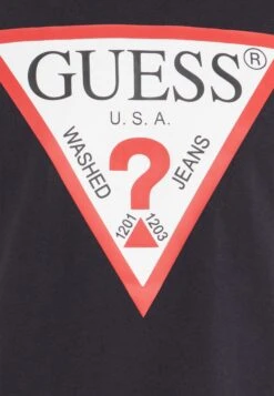 Guess Original Logo Tee - Print T-Shirt - Smart Blue -Guess Clothing Sale 5f8a29621e6148e4a9835fafe9c2a511