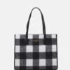 Guess Silvana Tote - Tote Bag - Black Check