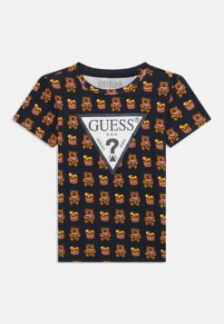 Guess BABY TODDLER KIDS CORE UNISEX - Print T-shirt - Dark Blue