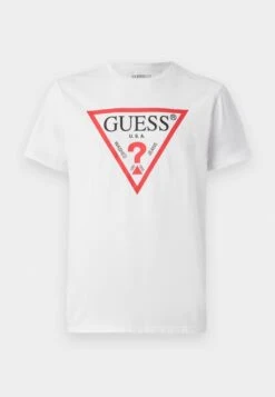 Guess LOGO - Print T-shirt - Pure White -Guess Clothing Sale 61934364c59e4af6b21eb3b476439c2b