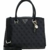 Guess Noelle Girlfriend Satchel - Handbag - Coal Logo