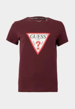 Guess ORIGINAL - Print T-shirt - Red Noir -Guess Clothing Sale 62e11ff425bb40a6a464655827b9aa73 1