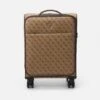 Guess Vezzola Cabin Unisex - Wheeled Suitcase - Beige/Brown