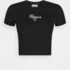 Taylor Vintage Baby Tee - Basic T-Shirt - Jet Black
