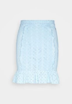 Guess Ruffle Aini Skirt - Pencil Skirt - Cold Whimsical Blue -Guess Clothing Sale 63acf7caa11d4846beb0f047e3612f37