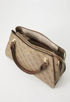 Guess NOELLE II LUXURY SATCHEL - Handbag - Latte/brown -Guess Clothing Sale 63c7e8a1e5d649c6bf304388db3df216