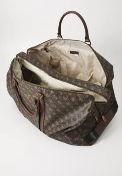 Guess PISA DOUBLE ZIP - Weekend Bag - Brown/ochre/burgundy -Guess Clothing Sale 63cb17cddaa043ce98b0356471cce8eb