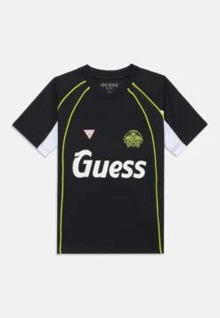 Guess JUNIOR OVERSIZE - Print T-shirt - Jet Black