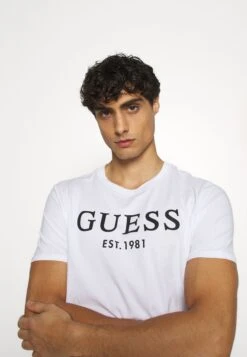 Guess Print T-Shirt - True White -Guess Clothing Sale 6552f922eaed464c967ca1e9b80b4c91