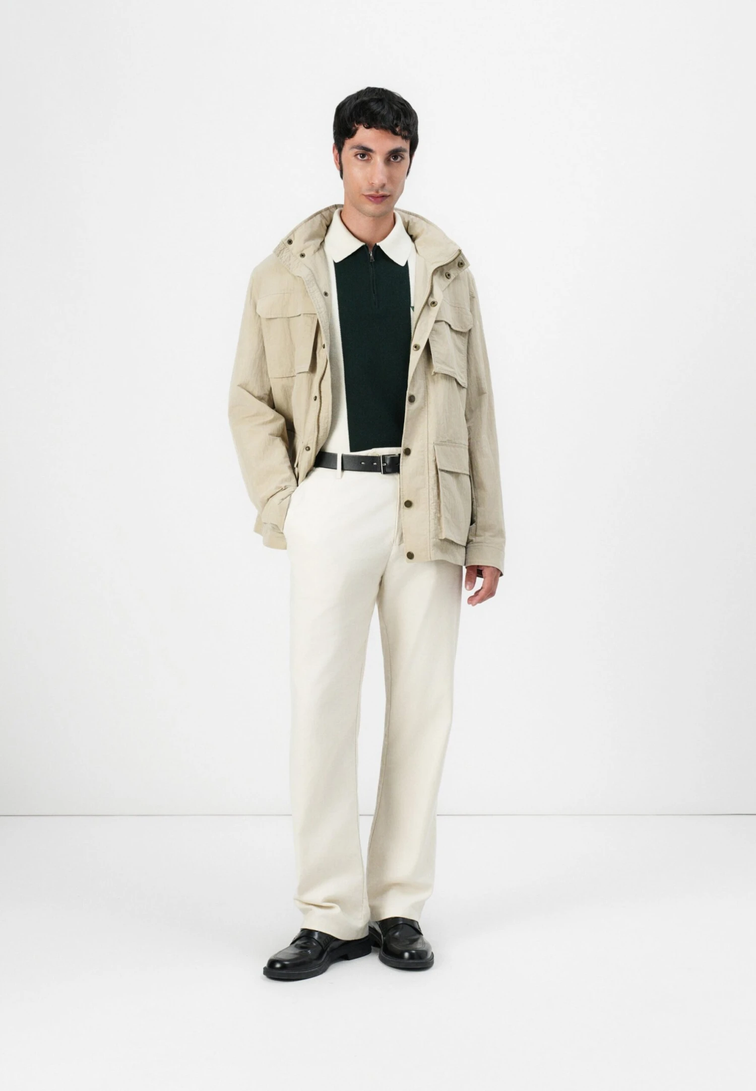 Guess Light Jacket - Beige Blanco 2 Guess Light Jacket - Beige Blanco - Image 2