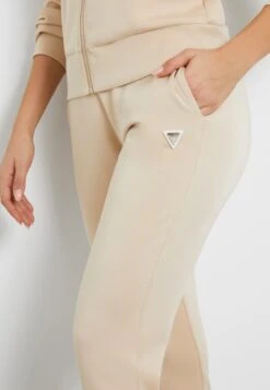 Guess MID WAIST JOGGING - Tracksuit Bottoms - Beige -Guess Clothing Sale 65d140df2d7c4fe388bd80139b03f264