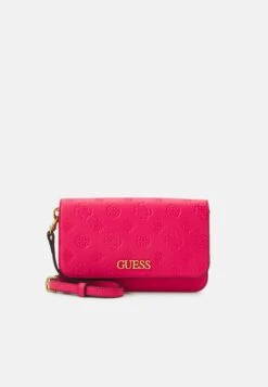 Guess Geva Crossbody Flap Organizer - Wallet - Magenta Logo