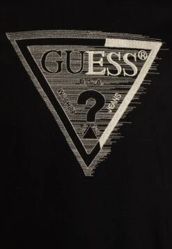 Guess Ss Cn Shaded Triangle - Print T-Shirt - Jet Black -Guess Clothing Sale 675bbb09975a452d9cc00b2f14528793