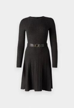 Guess BELTED HANA DRESS - Jumper Dress - Jet Black -Guess Clothing Sale 6762034279dc4536ab5430af8d09d02d