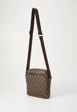 Guess TORINO TOP ZIP CROSSBODY FLAT - Cross Body Bag - Brown/ochre -Guess Clothing Sale 67dc2ba1276f4afb9968e647a6ce2fa5