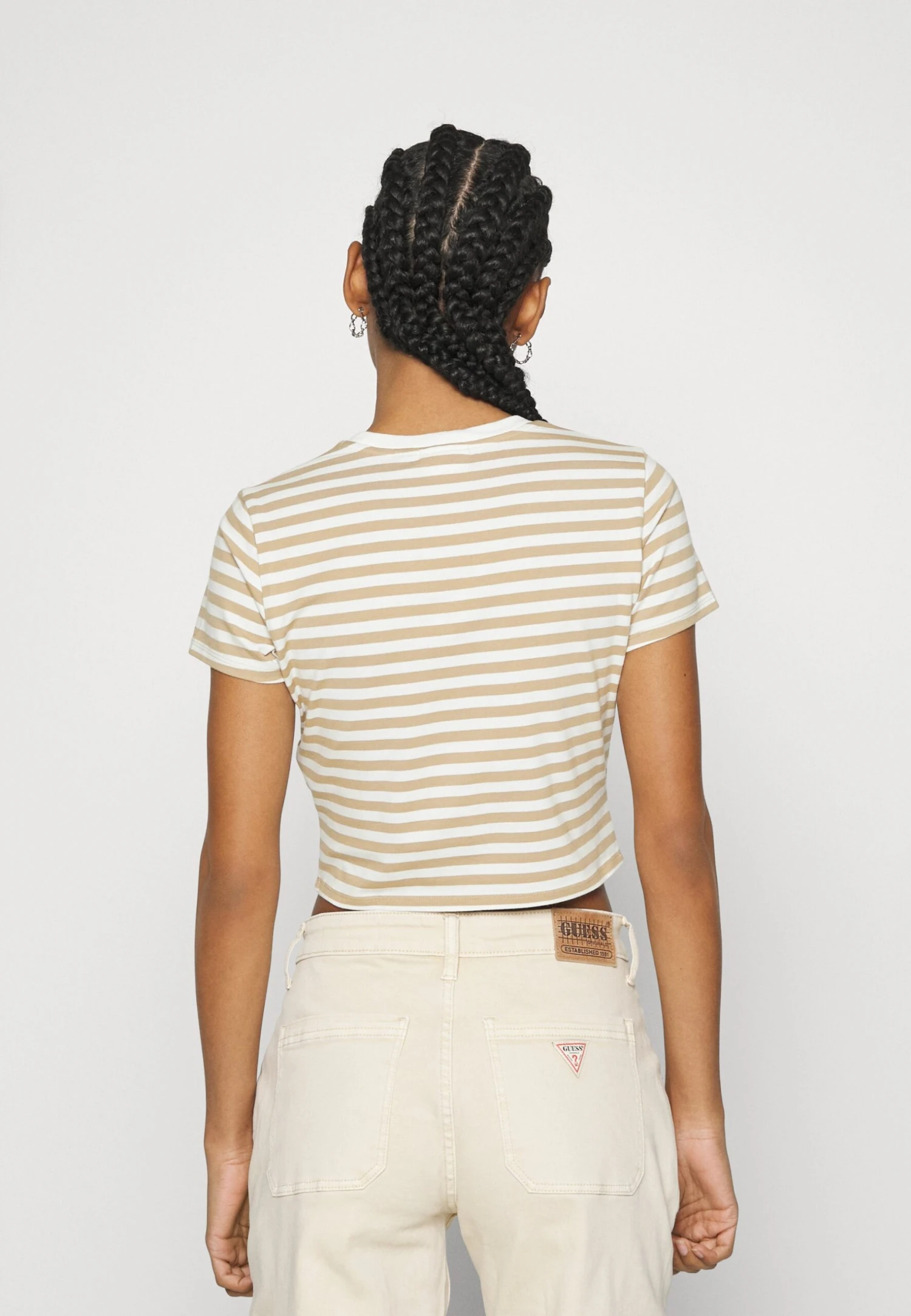 Go Clara Striped Baby Tee - Print T-Shirt - White Peaks Mutli 3 Go Clara Striped Baby Tee - Print T-Shirt - White Peaks Mutli - Image 3