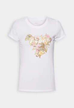 Guess Hibiscus Logo - Print T-Shirt -Guess Clothing Sale 683338be90ef477897e88e23709b6136
