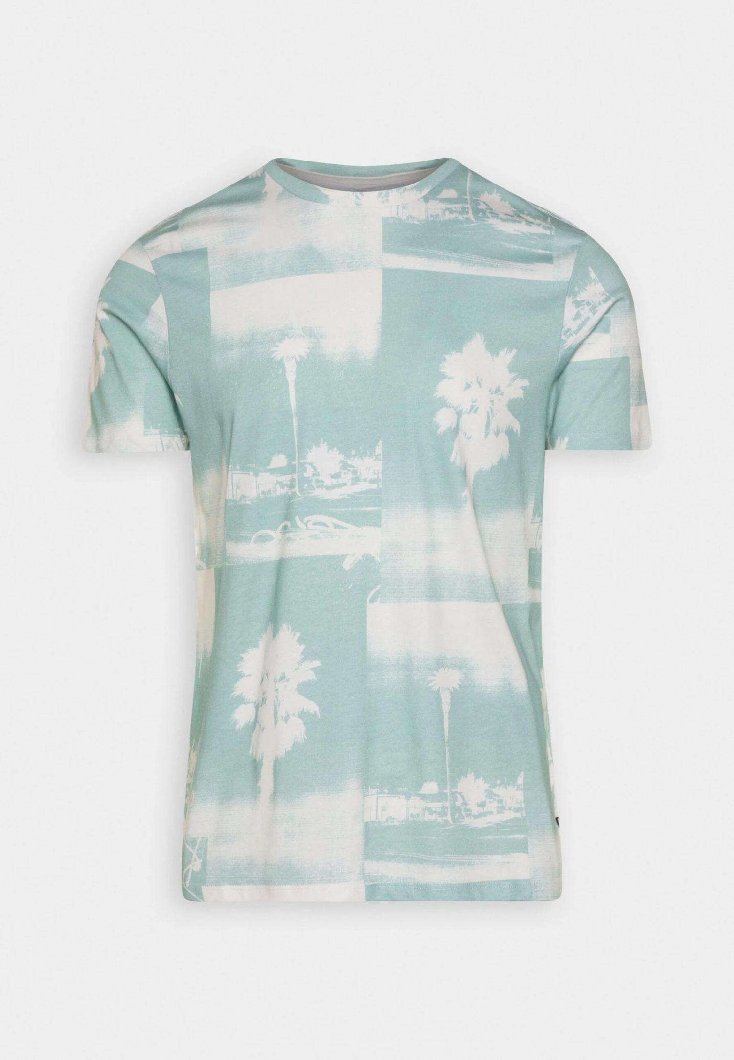 Guess Ss Bsc La Palms Tree- Print T-Shirt - Lagoon Fog 4 Guess Ss Bsc La Palms Tree- Print T-Shirt - Lagoon Fog - Image 4