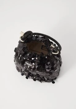 Guess HOLIDAY SHINE HANDLE POUCH - Handbag - Black -Guess Clothing Sale 68add136a67c4a8f96eed5927551c45f