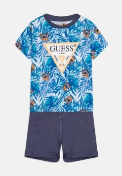 Guess Toddler Set - Print T-Shirt - Blue