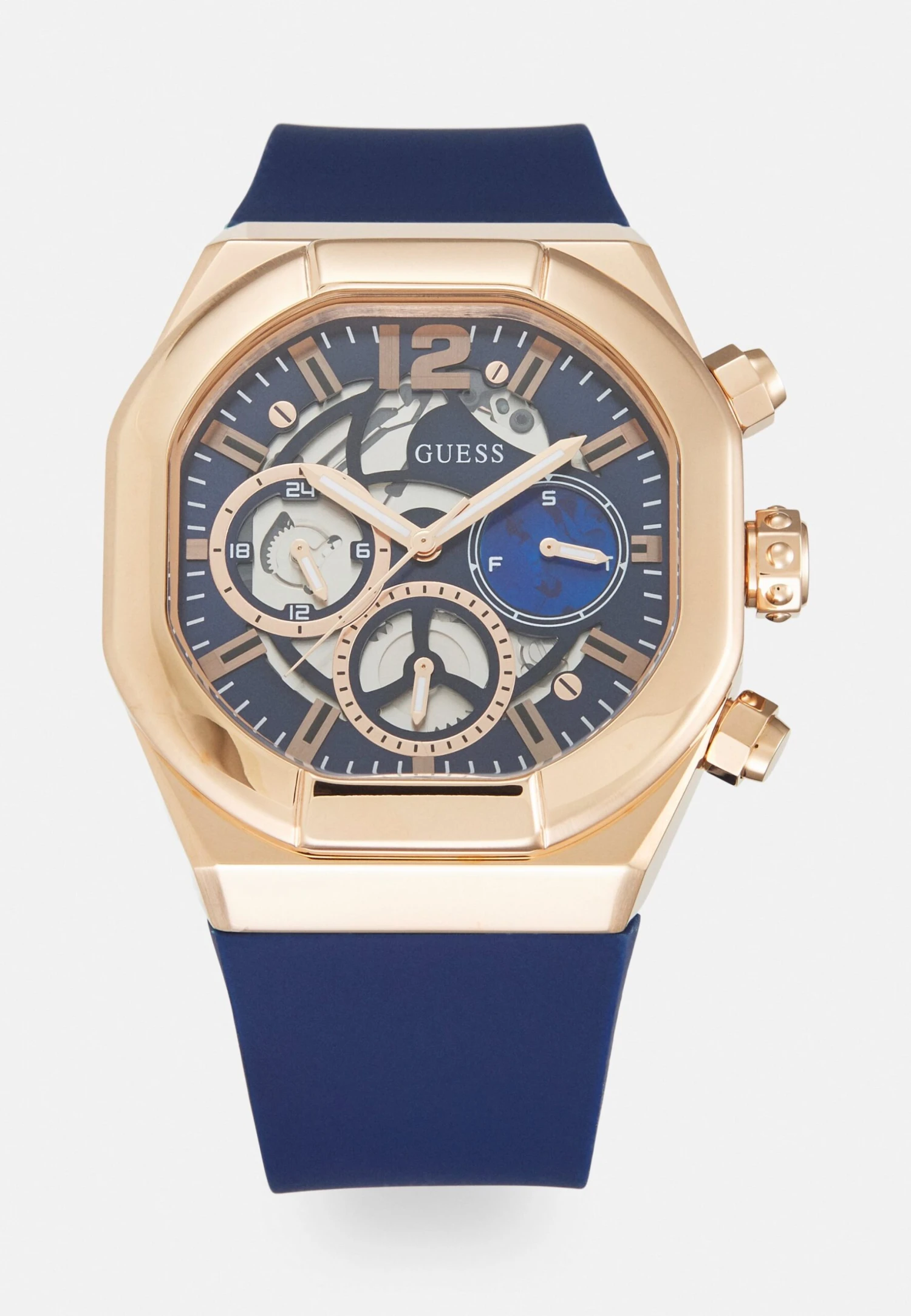 Guess CLUTCH EXCLUSIVE - Watch - Rose Gold-coloured/blue 1 Guess CLUTCH EXCLUSIVE - Watch - Rose Gold-coloured/blue
