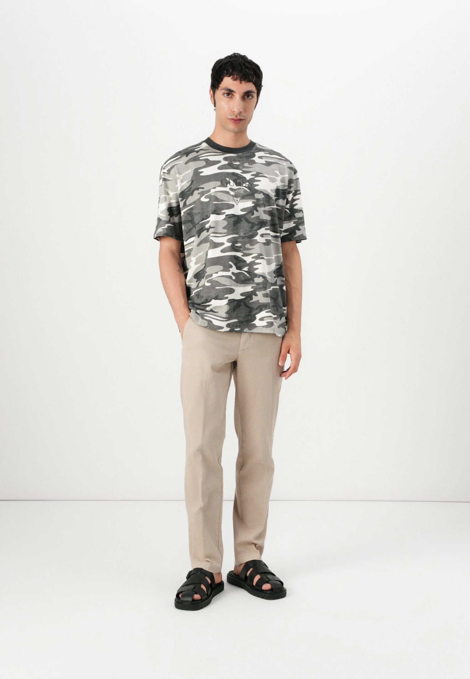 GO PRINTED BAKER LOGO - Print T-shirt - Gray 3 GO PRINTED BAKER LOGO - Print T-shirt - Gray - Image 3