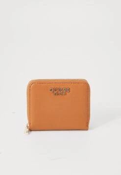 Guess LAUREL SMALL ZIP AROUND - Wallet - Light Cognac