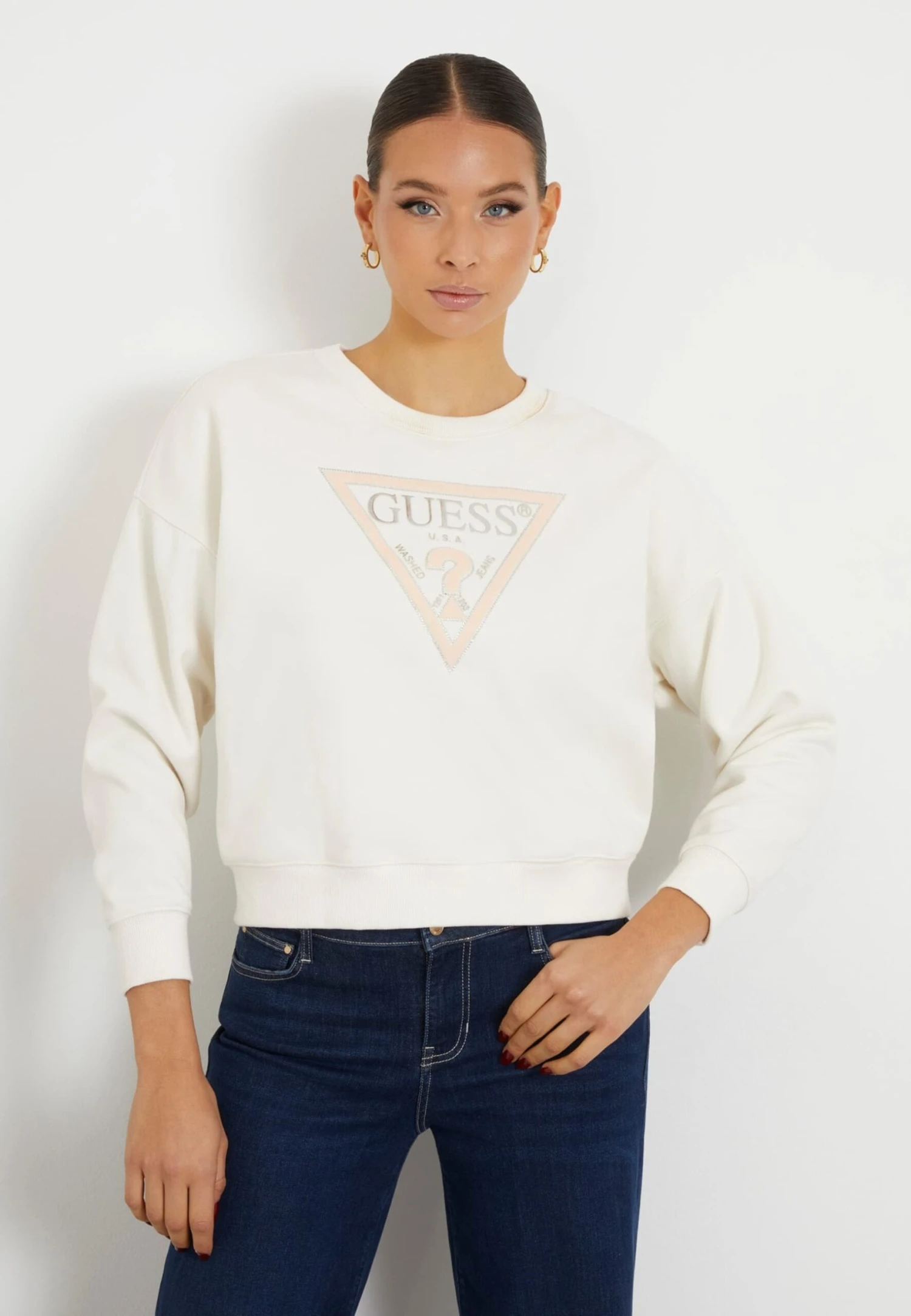 Guess PONY HAIR - Sweatshirt - Creme 6 Guess PONY HAIR - Sweatshirt - Creme - Image 6