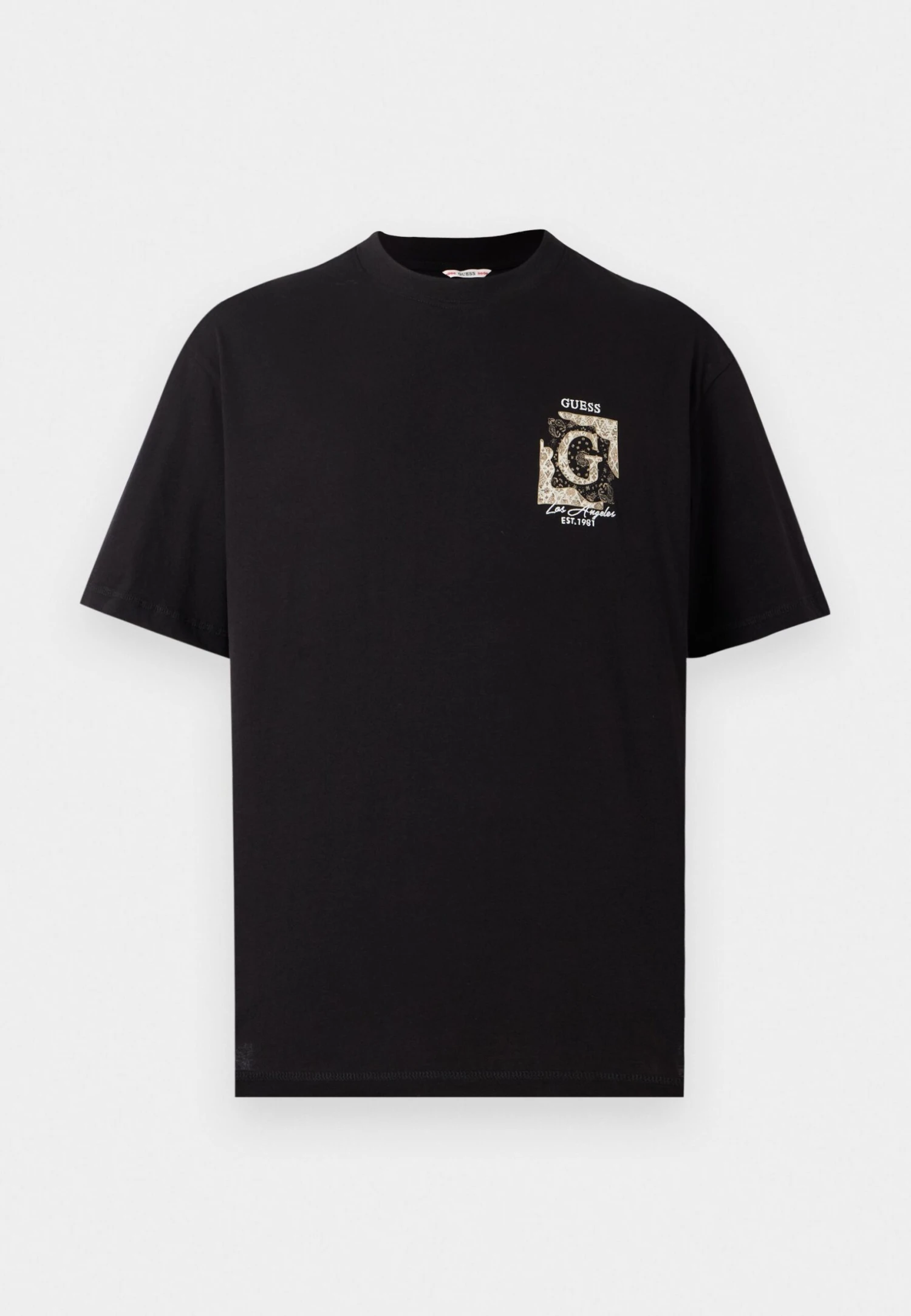 Guess CN SS BACK PAISLEY TEE - Print T-shirt - Jet Black 5 Guess CN SS BACK PAISLEY TEE - Print T-shirt - Jet Black - Image 5